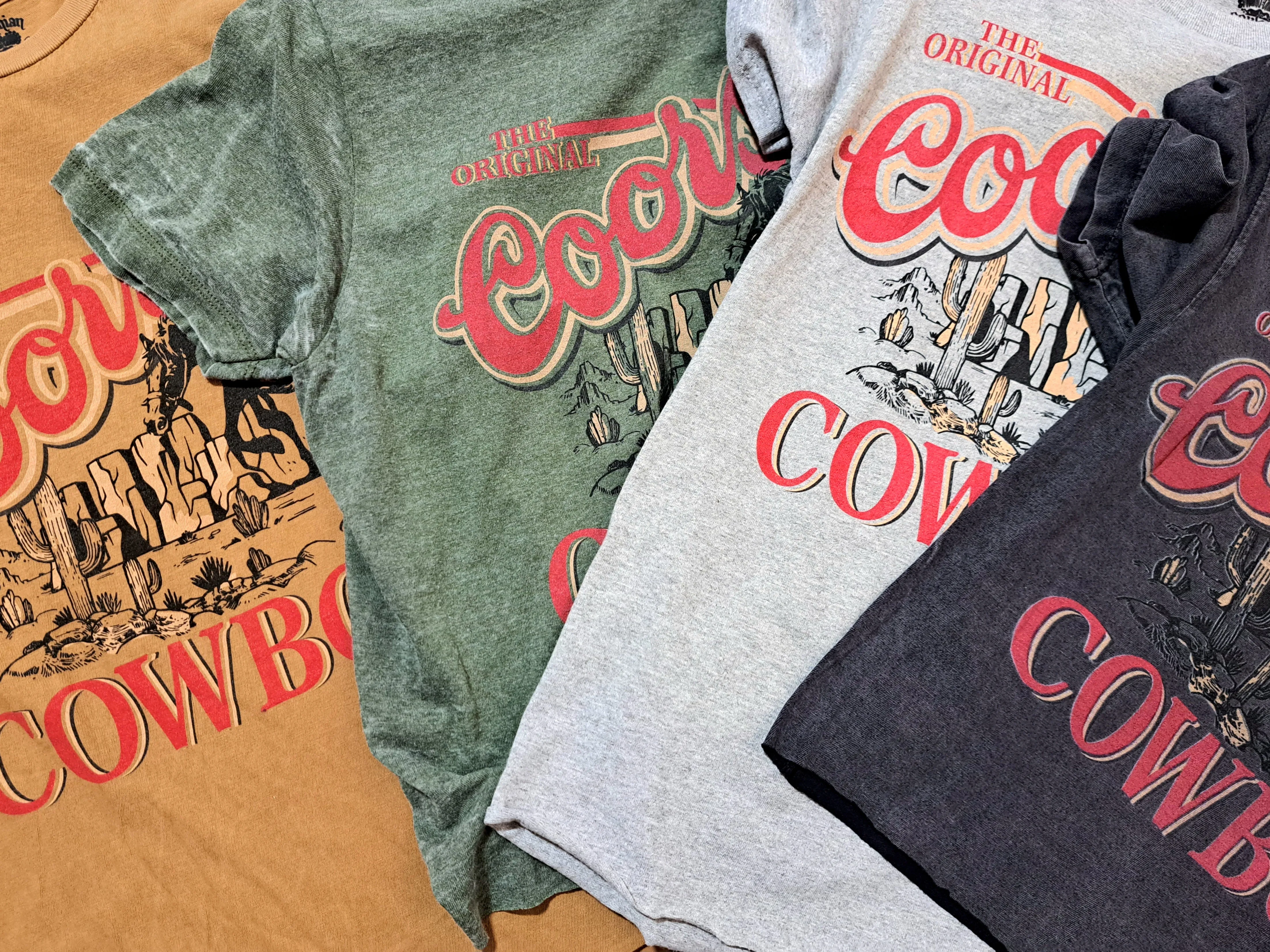 Original Coors Cowboy Desert Rodeo T-Shirt - WS