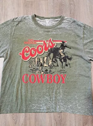 Original Coors Cowboy Desert Rodeo T-Shirt - WS