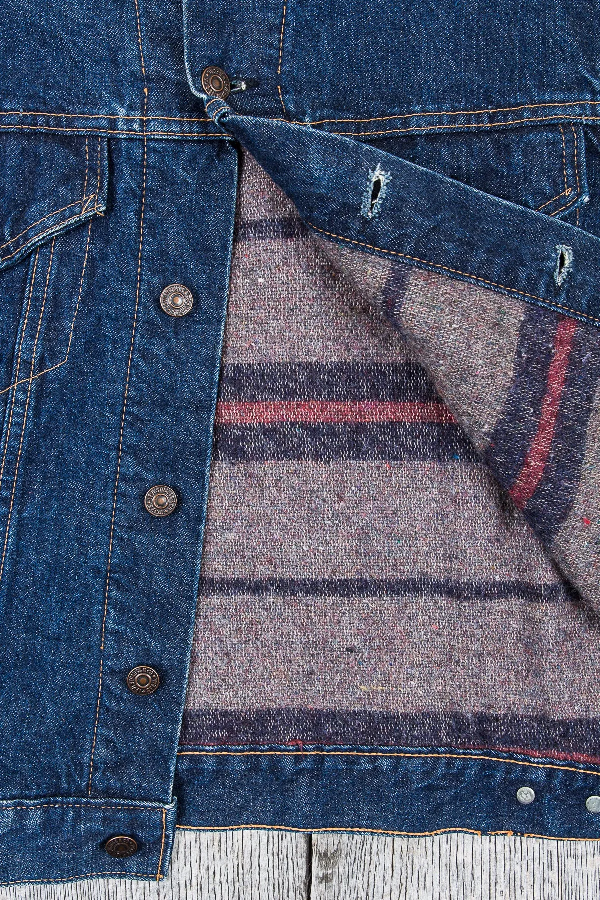 Original Vintage Levi's 70505 Big E Blanket Lined Jacket