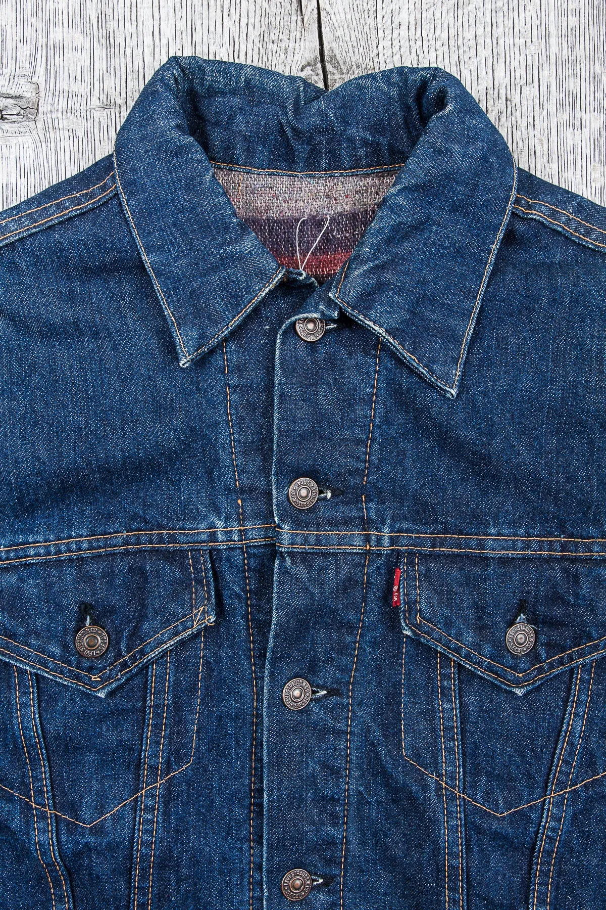Original Vintage Levi's 70505 Big E Blanket Lined Jacket