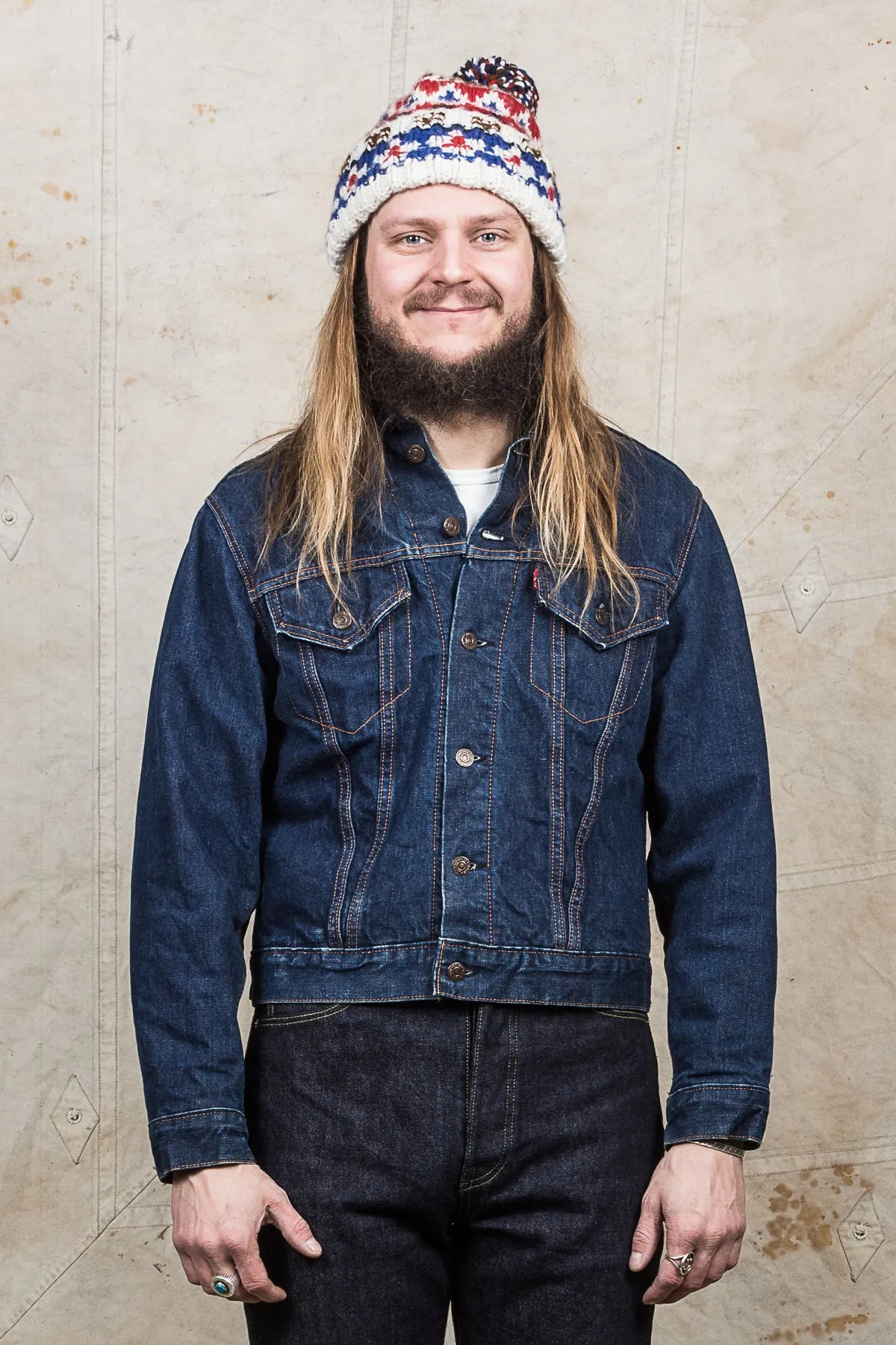 Original Vintage Levi's 70505 Big E Blanket Lined Jacket