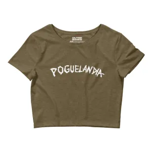 Outer Banks Women’s Poguelandia Crop Tee [Heather Olive]