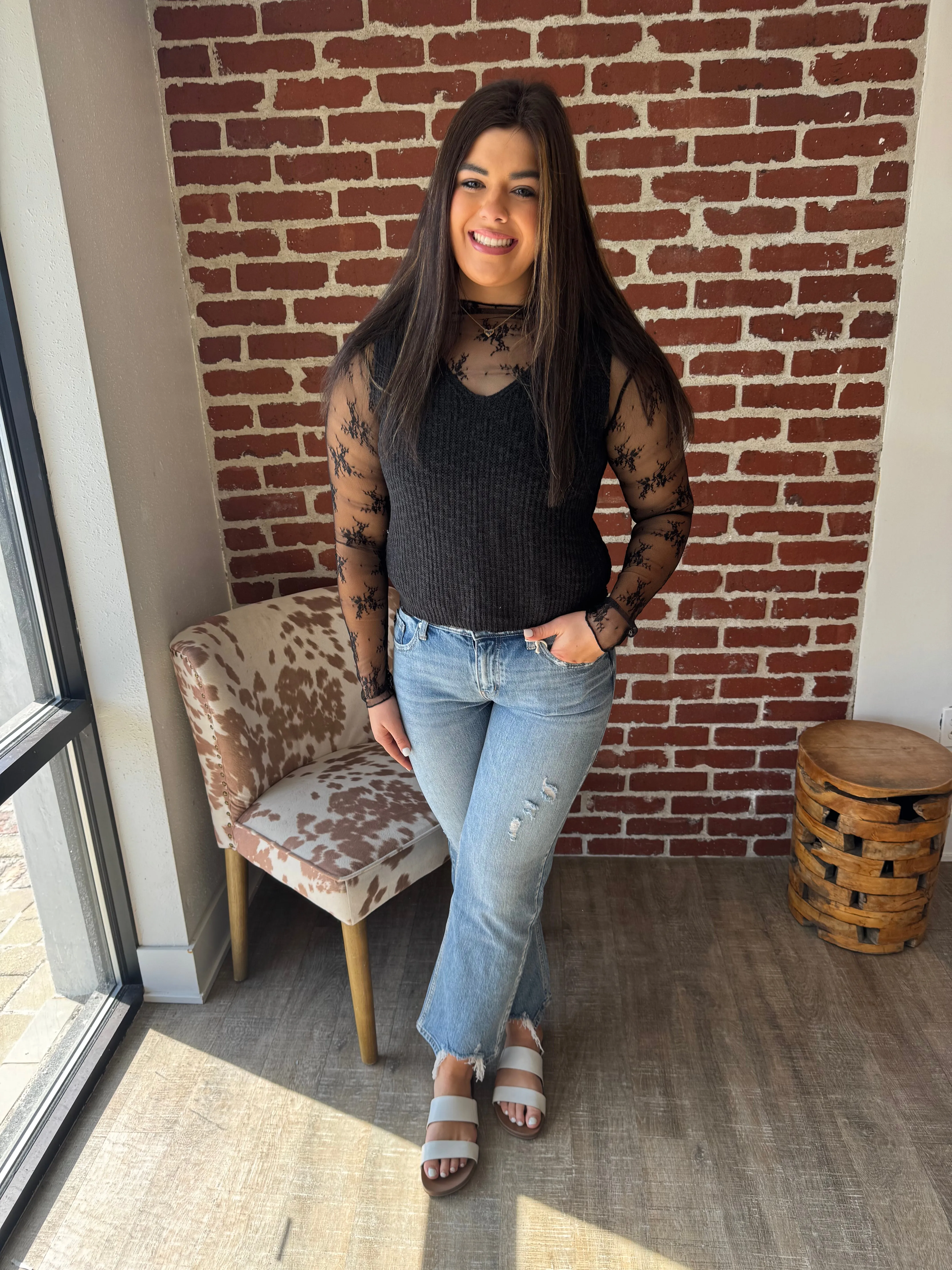 Oversized V-Neck Sweater Vest