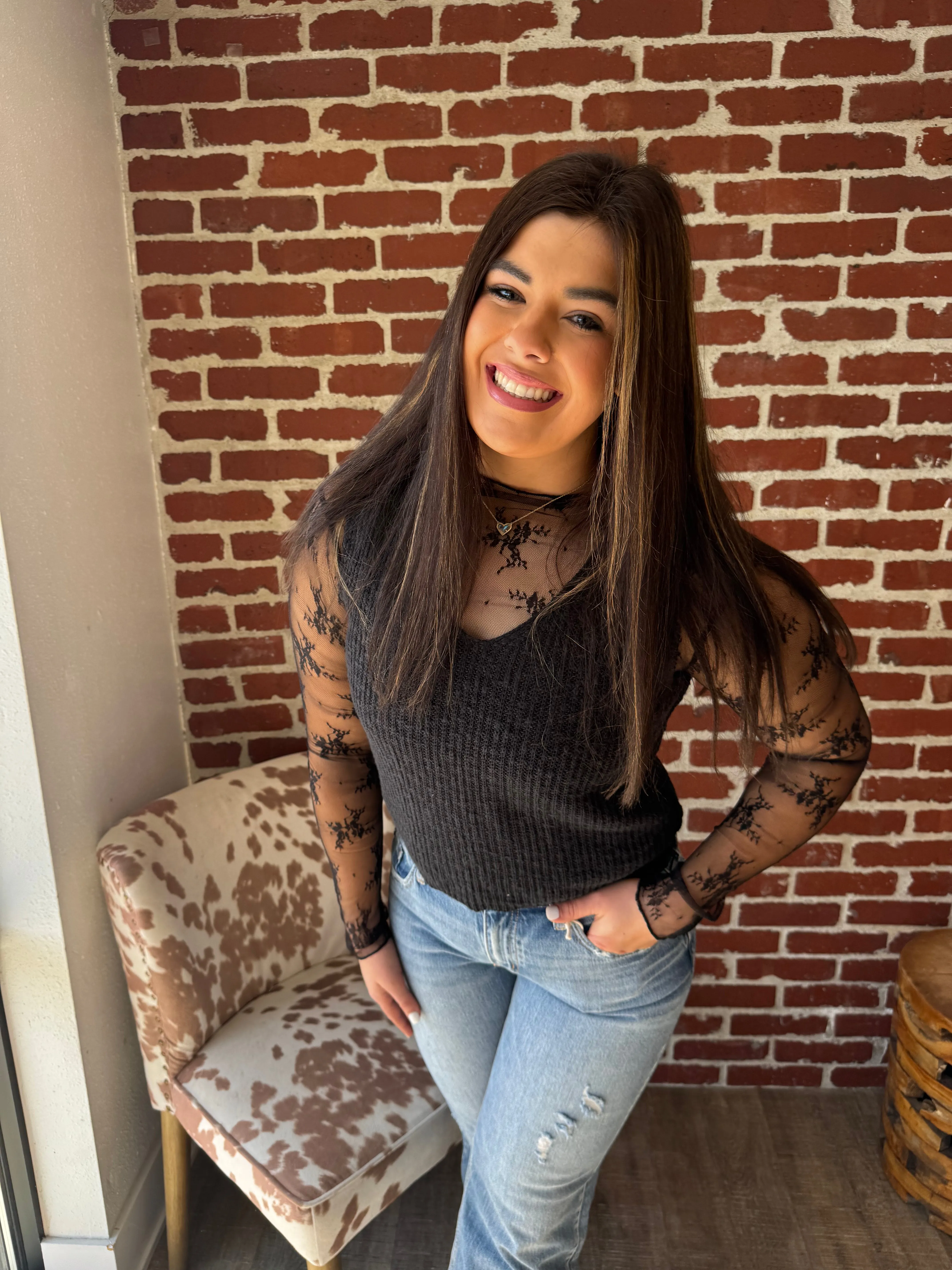 Oversized V-Neck Sweater Vest