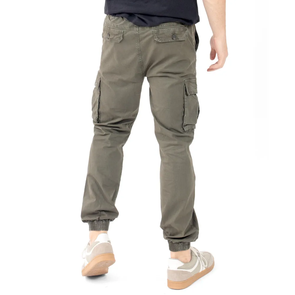 PANTALÓN PARA HOMBRE JOGGER CON TAPAS LATERALES QUARRY
