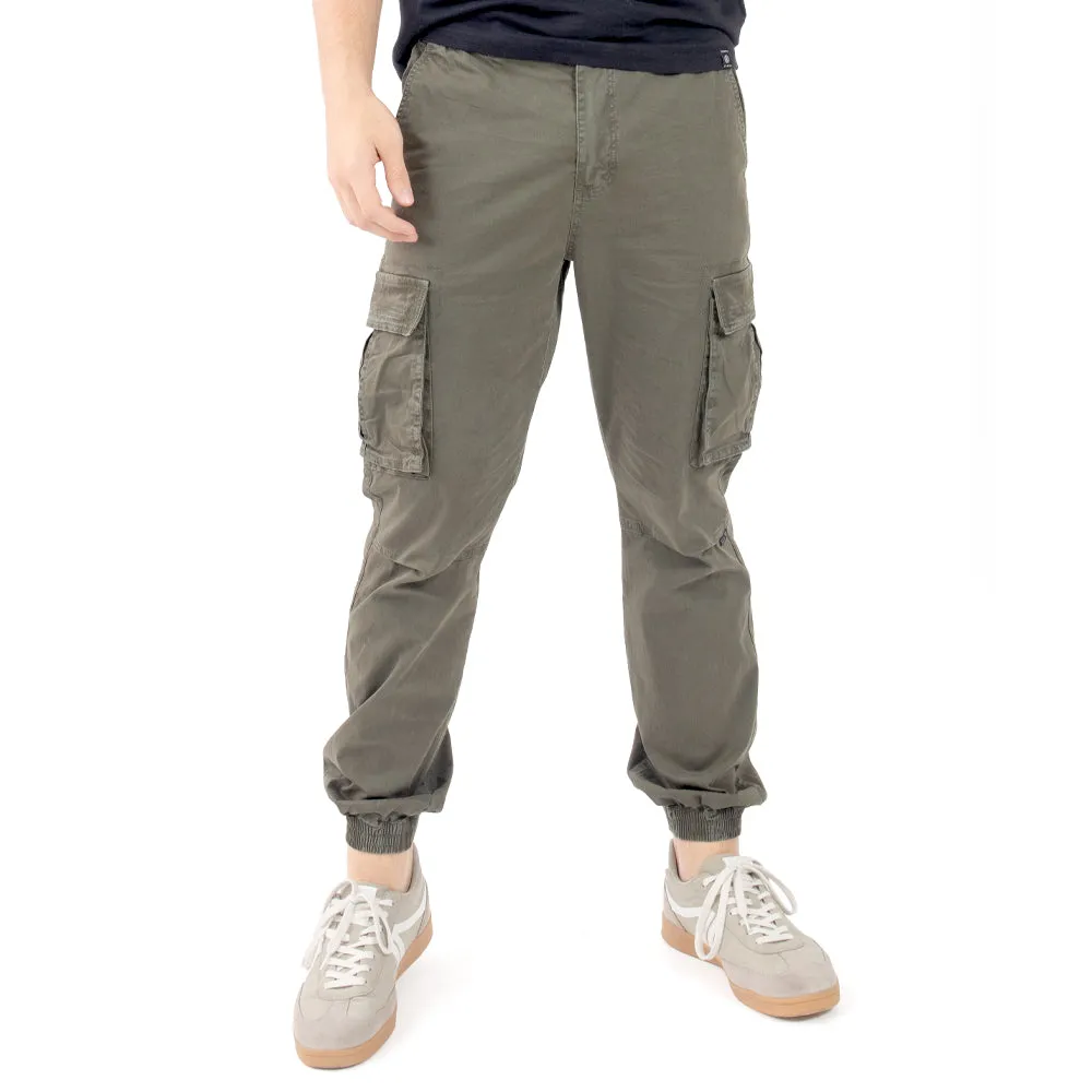 PANTALÓN PARA HOMBRE JOGGER CON TAPAS LATERALES QUARRY