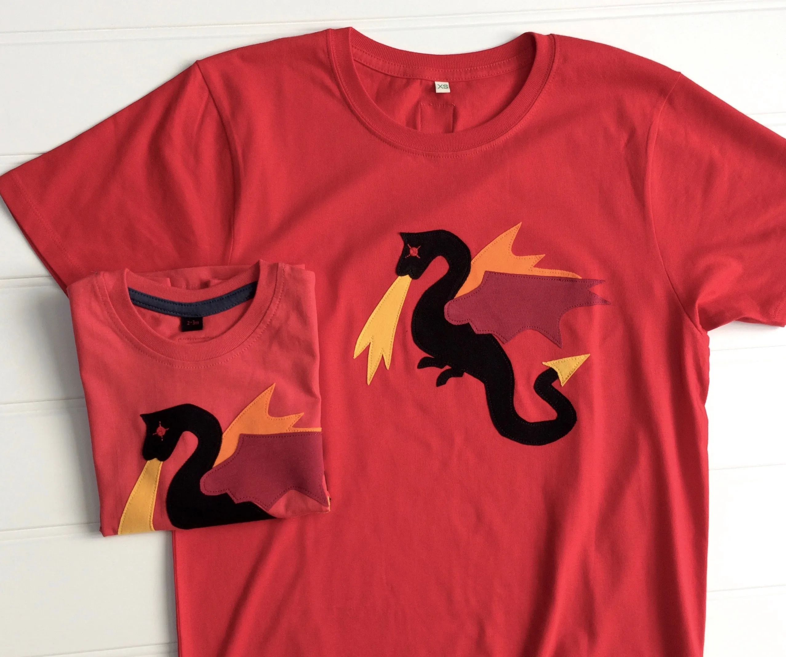 Parent and Child Dragon T-Shirt Set