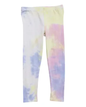 Pastel Tie-Dye Girls' Leggings