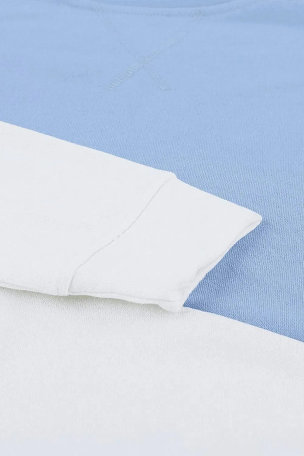 Patchwork Dropped Shoulder Sweatshirt