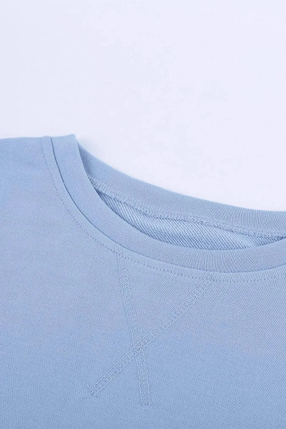 Patchwork Dropped Shoulder Sweatshirt