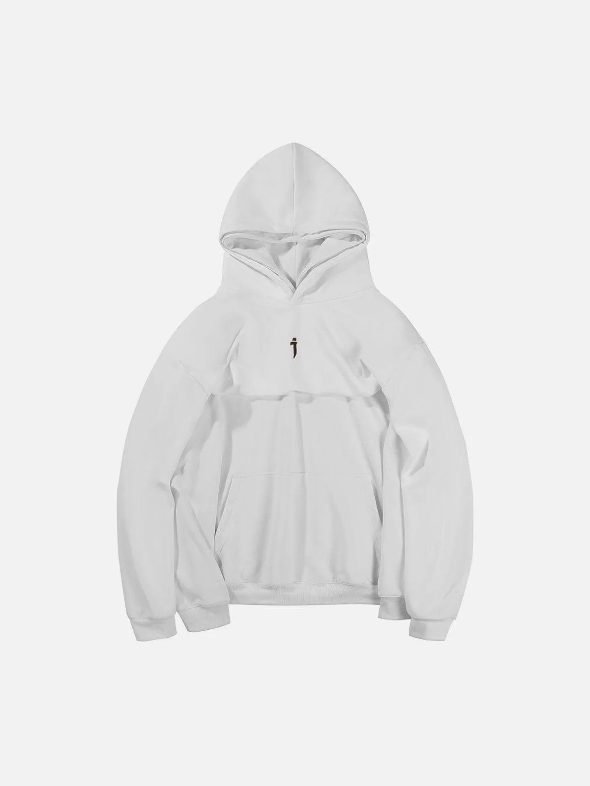 Patchwork Sleeve Fake Two Hoodie