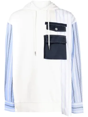 PATCHWORK STRIPED HOODIE
