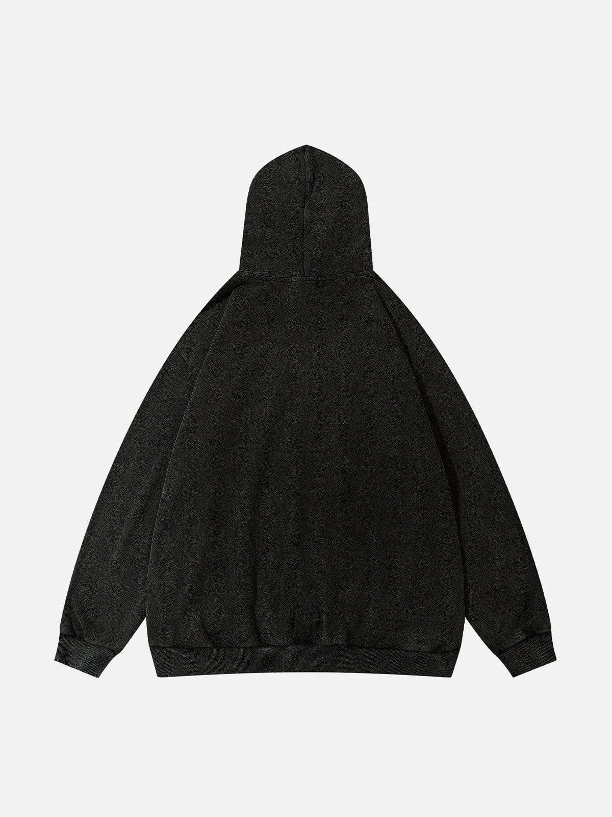 Patchwork Tooth Washed Hoodie