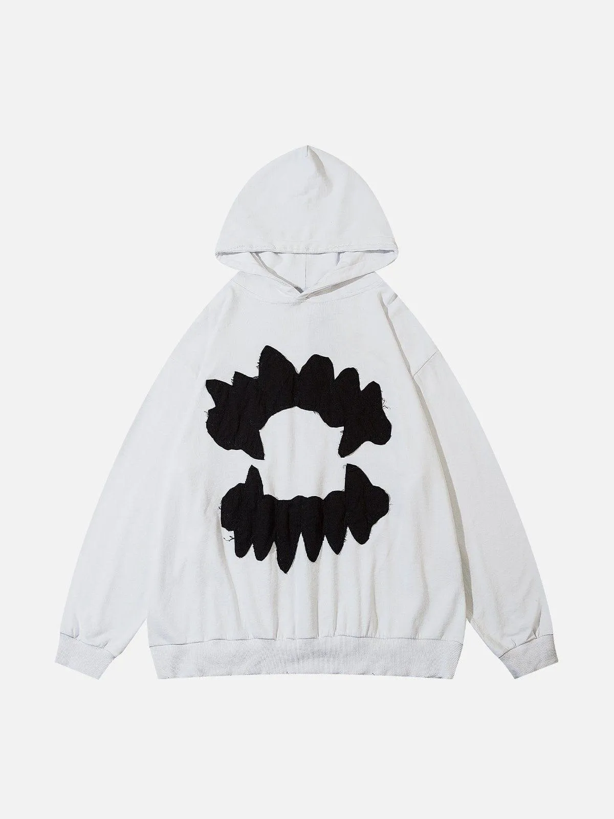 Patchwork Tooth Washed Hoodie