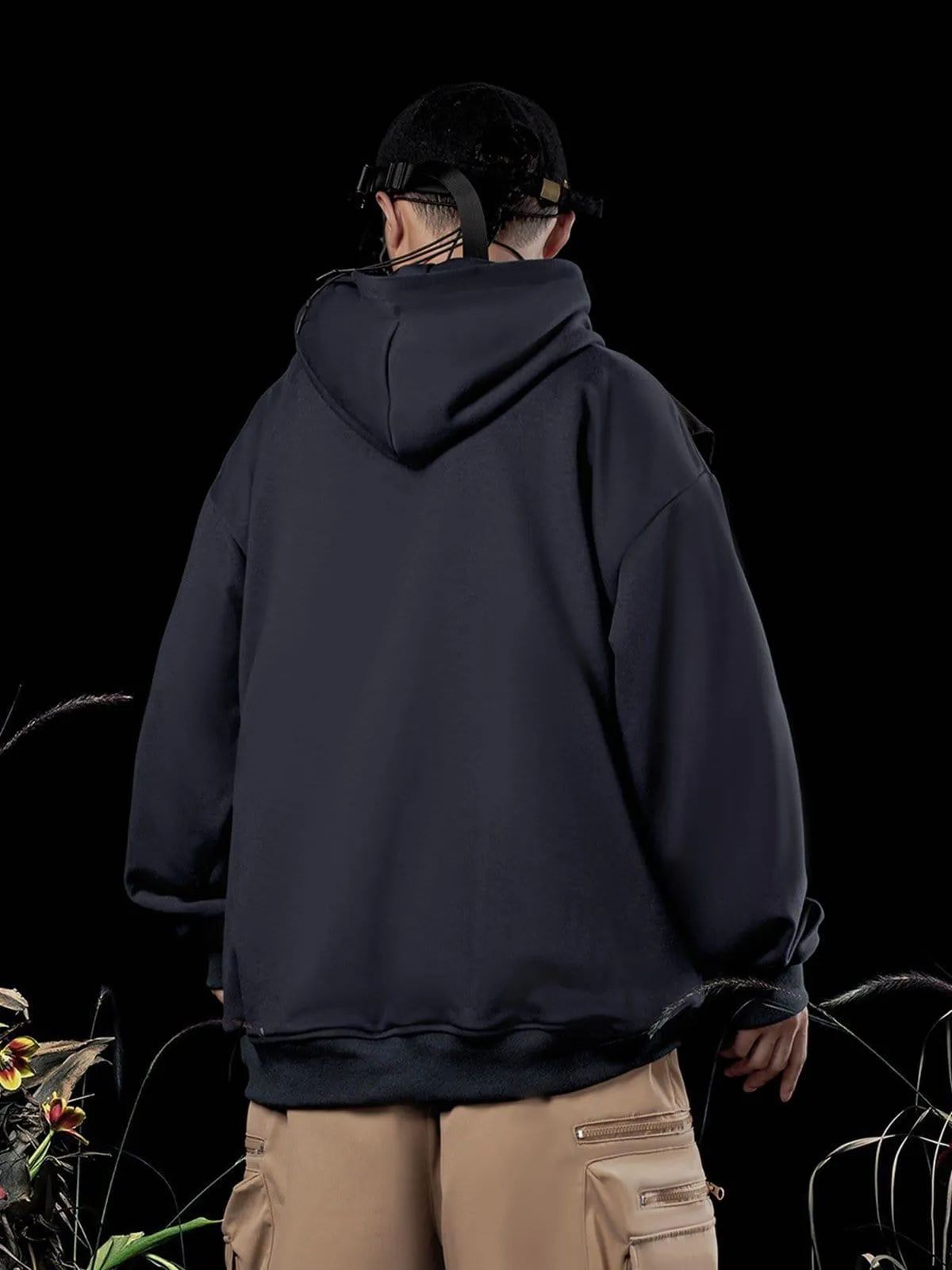 Patchwork Vest Hoodie