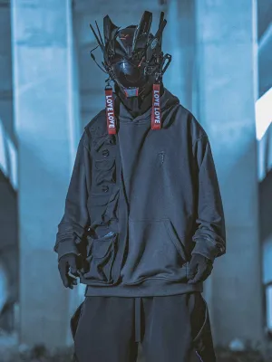 Patchwork Vest Hoodie