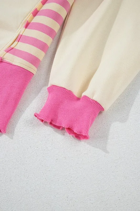 Perfect in Pink Collared French Terry Top