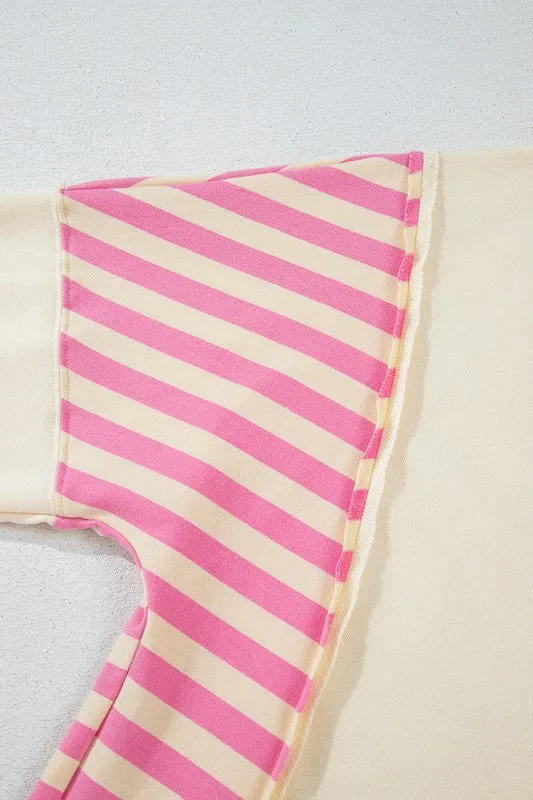 Perfect in Pink Collared French Terry Top
