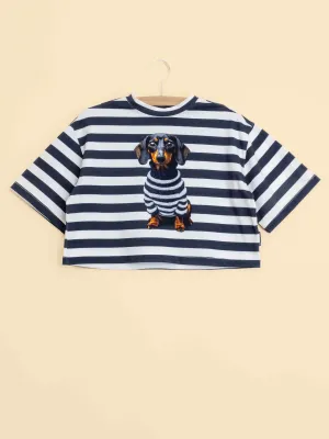 Pierre Cropped T-shirt Dames