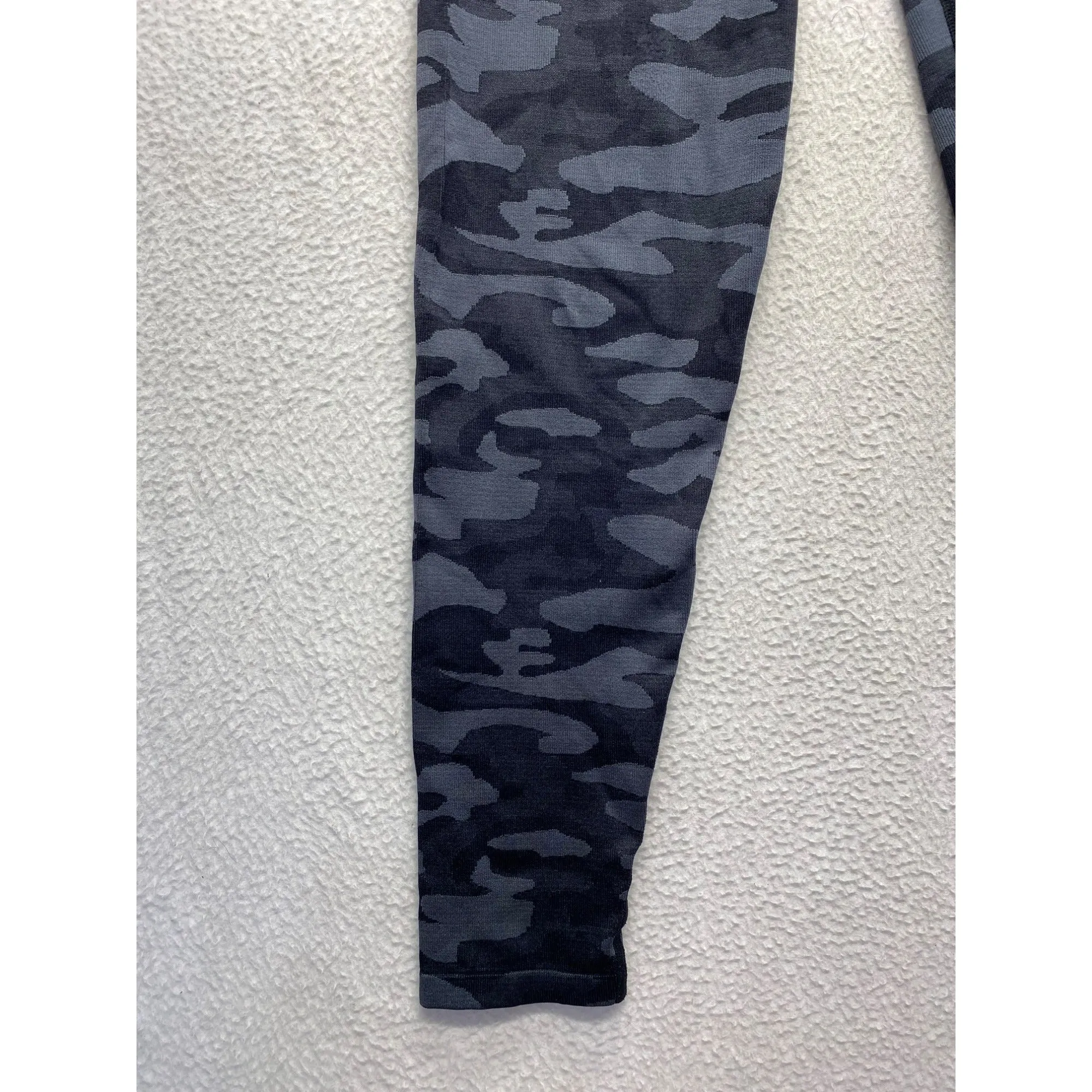 Pink Active Black & Grey Camo Leggings With Butt Scrunch #7004