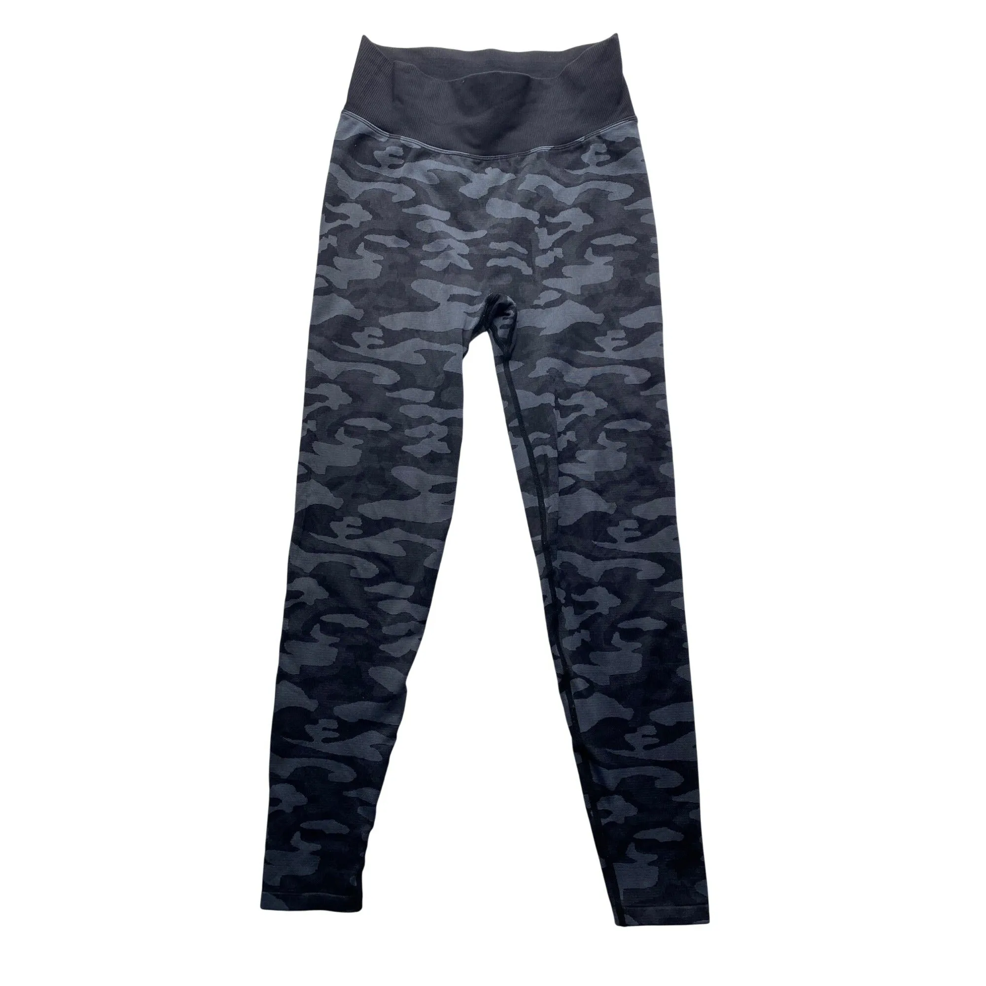 Pink Active Black & Grey Camo Leggings With Butt Scrunch #7004