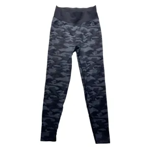 Pink Active Black & Grey Camo Leggings With Butt Scrunch #7004
