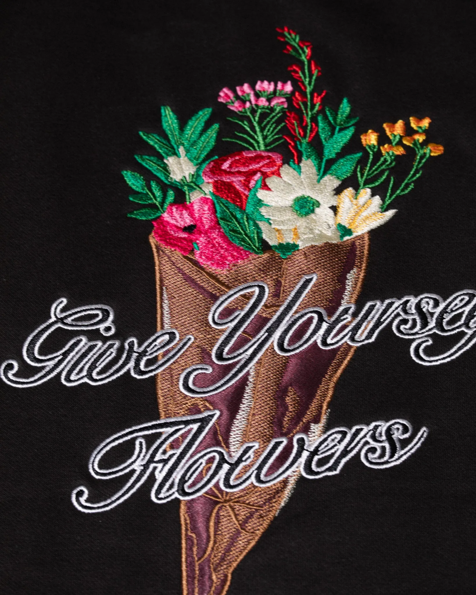 Pirate Give Yourself Flowers Hoodie (Charcoal)