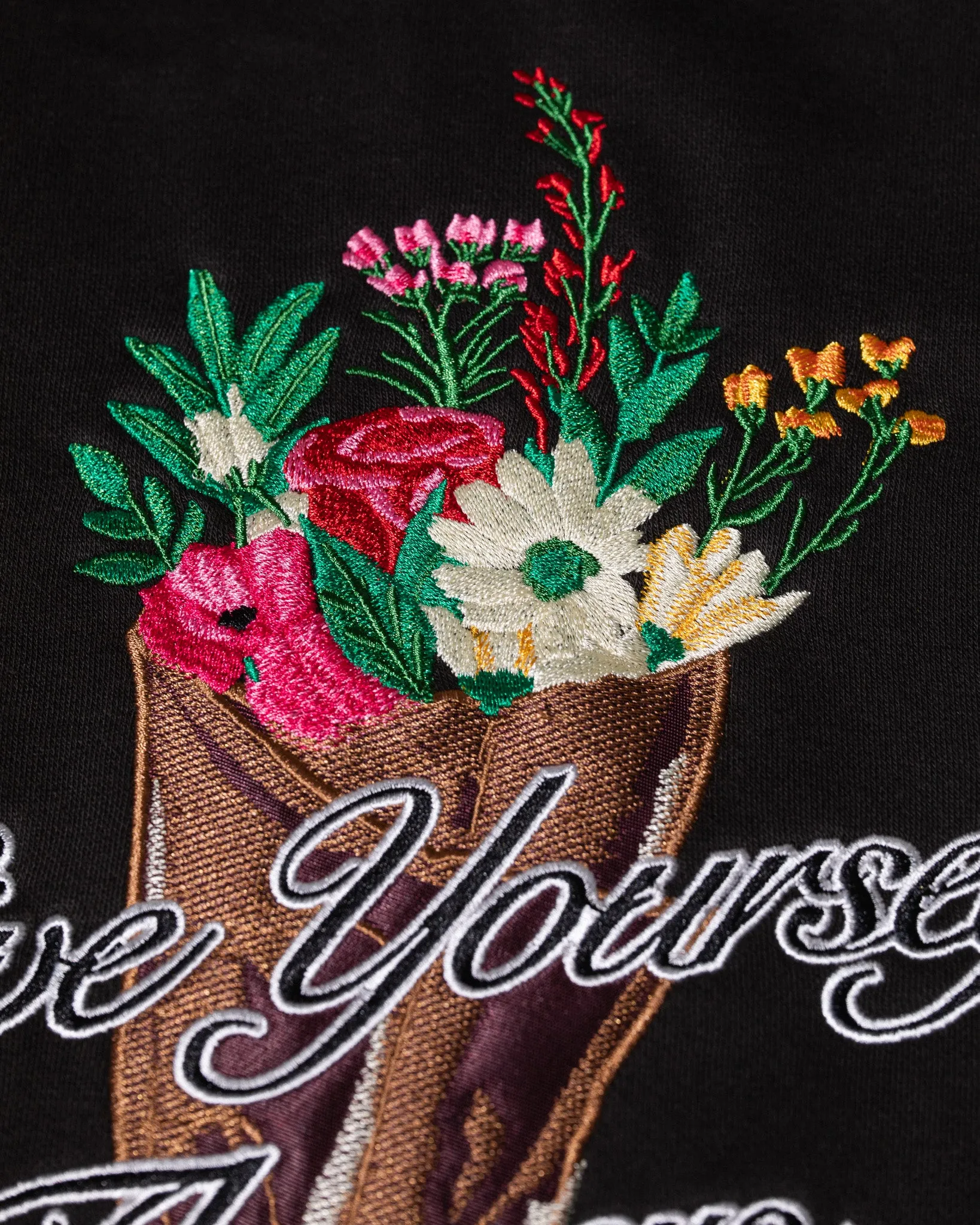 Pirate Give Yourself Flowers Hoodie (Charcoal)