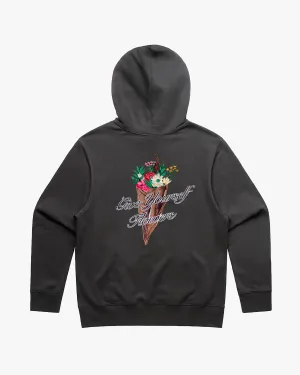 Pirate Give Yourself Flowers Hoodie (Charcoal)