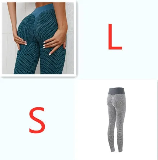 Plaid Leggings Fitness Yoga Pants Women's Seamless