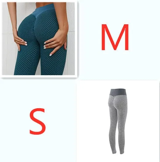 Plaid Leggings Fitness Yoga Pants Women's Seamless