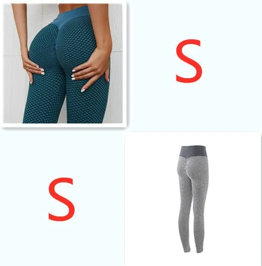 Plaid Leggings Fitness Yoga Pants Women's Seamless