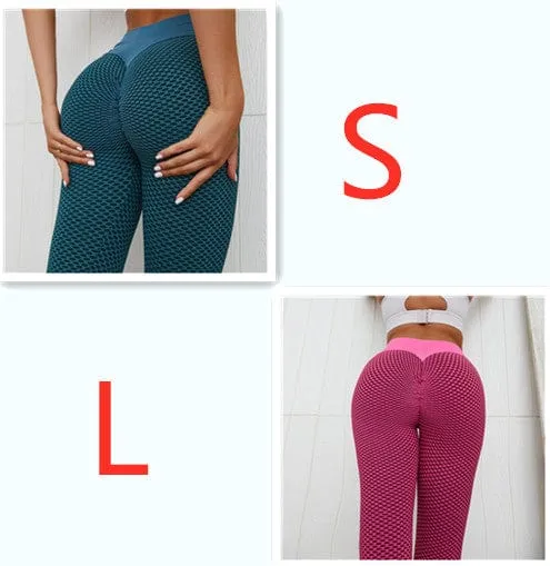 Plaid Leggings Fitness Yoga Pants Women's Seamless