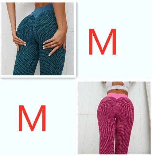 Plaid Leggings Fitness Yoga Pants Women's Seamless