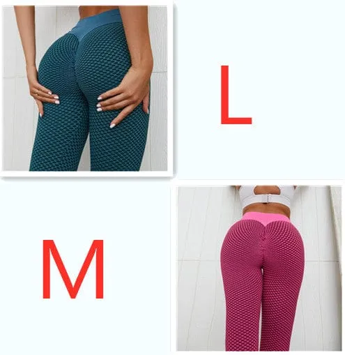 Plaid Leggings Fitness Yoga Pants Women's Seamless