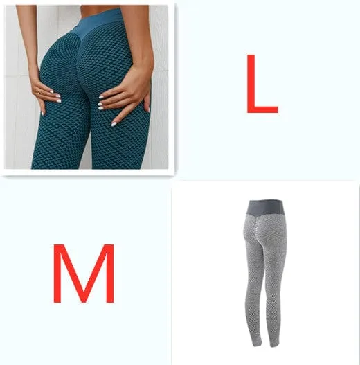 Plaid Leggings Fitness Yoga Pants Women's Seamless
