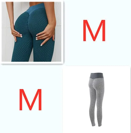 Plaid Leggings Fitness Yoga Pants Women's Seamless