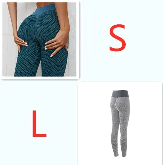 Plaid Leggings Fitness Yoga Pants Women's Seamless
