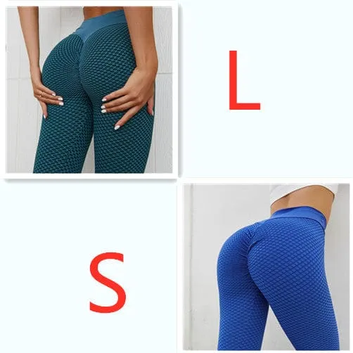 Plaid Leggings Fitness Yoga Pants Women's Seamless