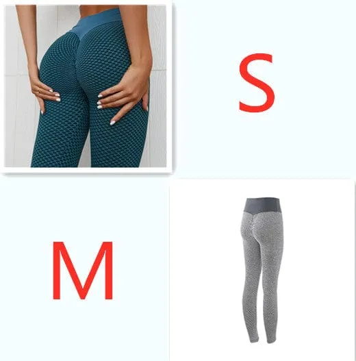 Plaid Leggings Fitness Yoga Pants Women's Seamless