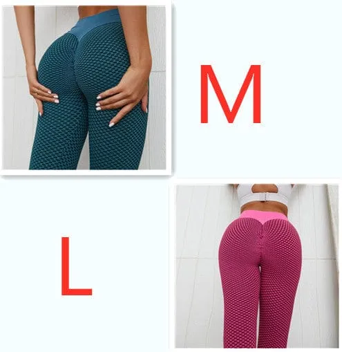Plaid Leggings Fitness Yoga Pants Women's Seamless