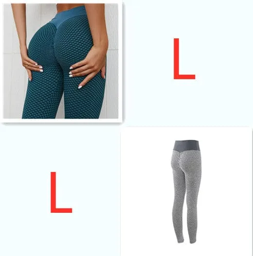 Plaid Leggings Fitness Yoga Pants Women's Seamless