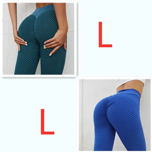 Plaid Leggings Fitness Yoga Pants Women's Seamless