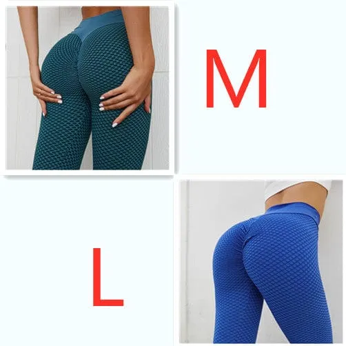 Plaid Leggings Fitness Yoga Pants Women's Seamless