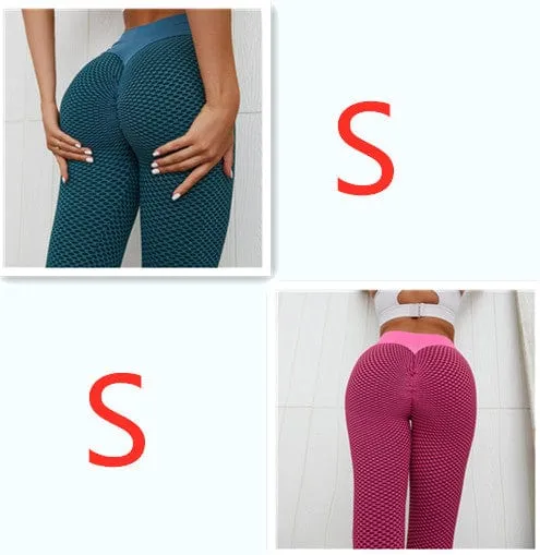 Plaid Leggings Fitness Yoga Pants Women's Seamless