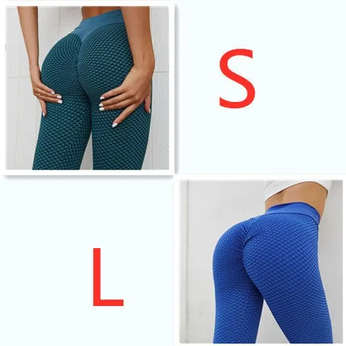 Plaid Leggings Fitness Yoga Pants Women's Seamless