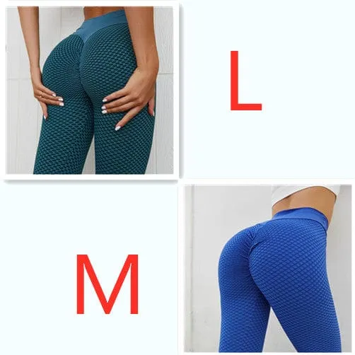 Plaid Leggings Fitness Yoga Pants Women's Seamless