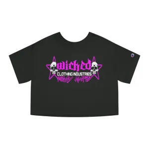 Play Hard Hot Pink  Cropped T-Shirt