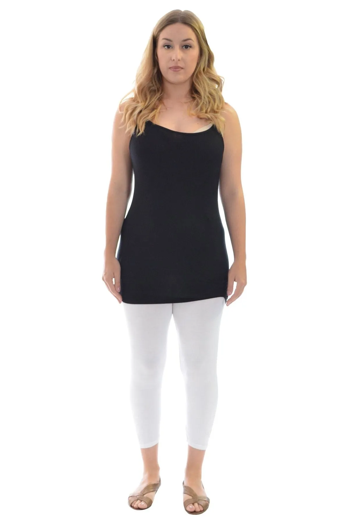 Plus Size 3/4 Butterfly Sequin Leggings