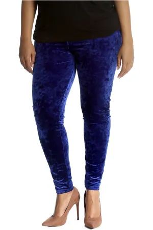 Plus Size Full Length Velvet Leggings